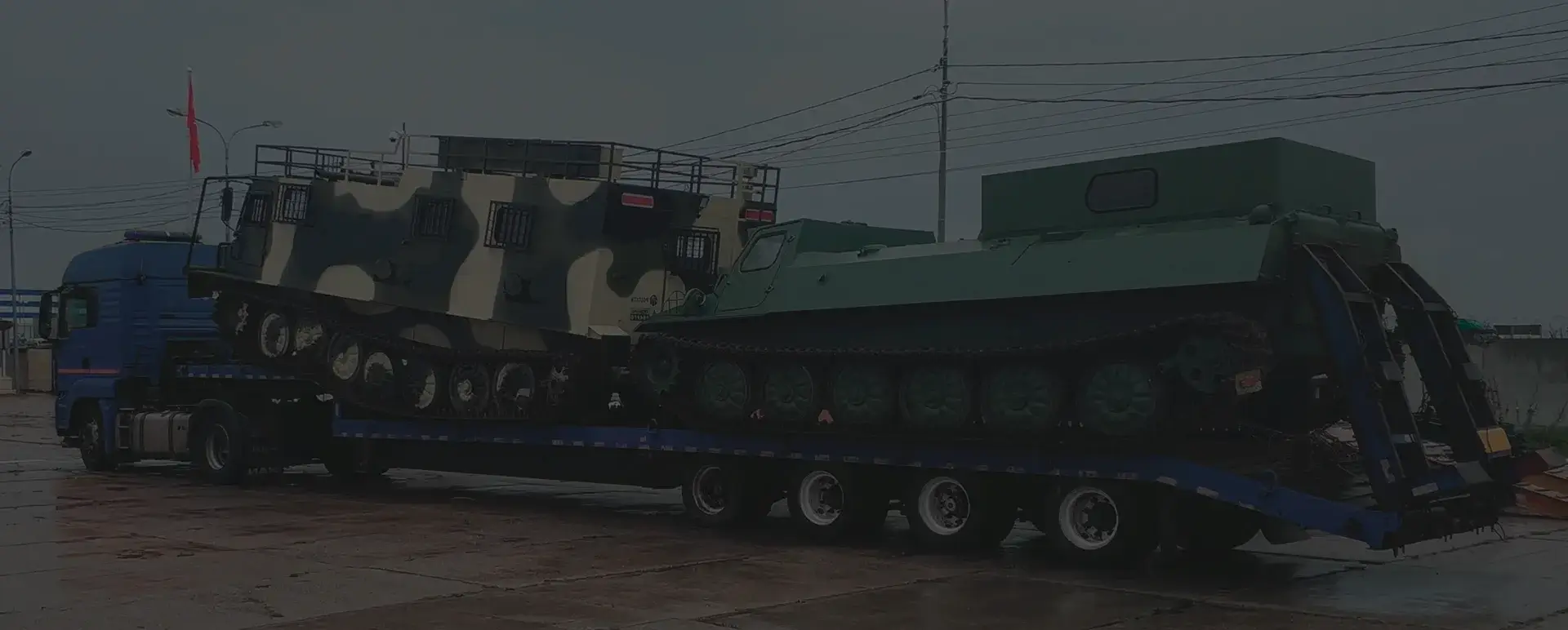 Транспортировка танков и ракет в селе Заворонежское (Центральный округ - Тамбовская область) с соблюдением секретности.